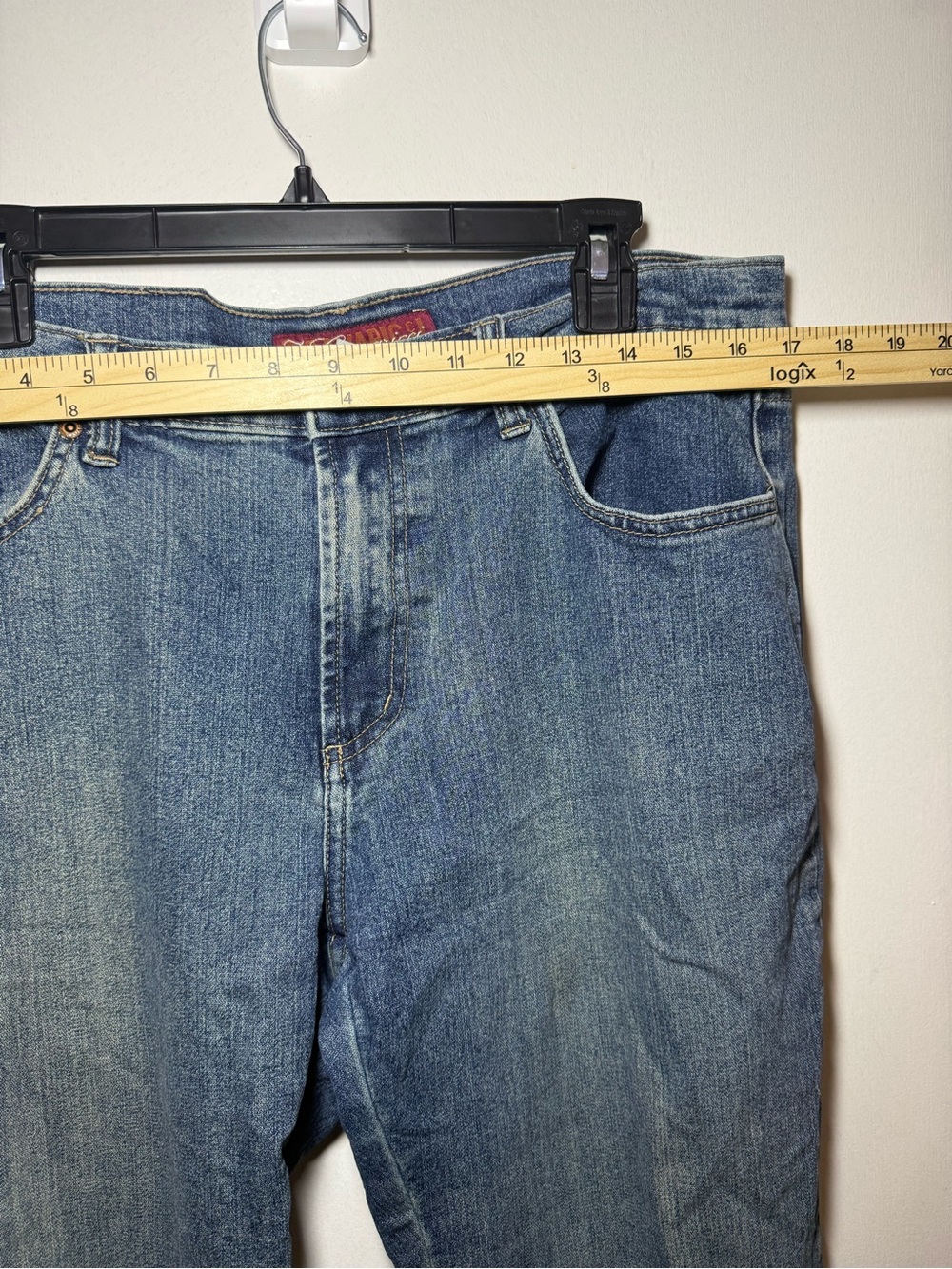Vintage Z Cavaricci Bootcut Light Wash Blue Denim Jeans Size 14 - Picture 3 of 8